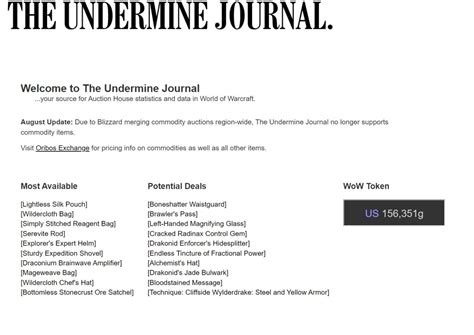 How To Use The Undermine Journal For Wow Dragonflight Trading Destructoid