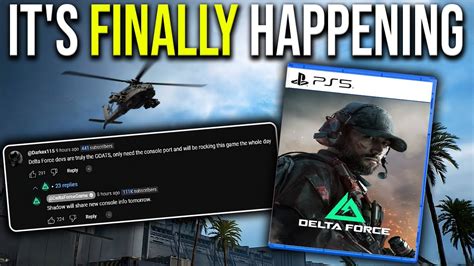 Huge Delta Force Console News Tomorrow Youtube