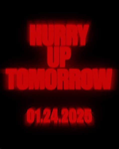 Hurry Up Tomorrow: The Weeknd Release Date and What It Means