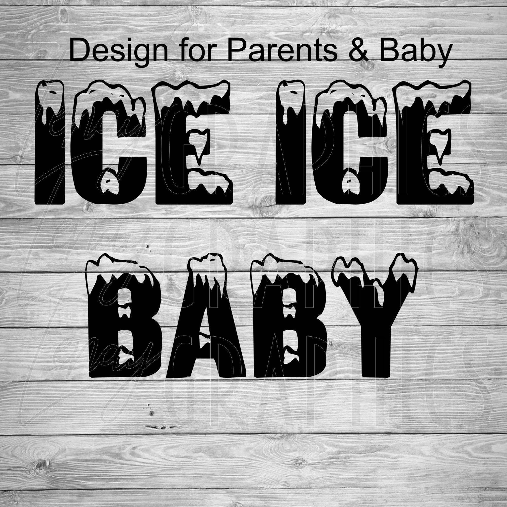 Ice Ice Baby Digital Download Svg Pregnancy Announcement Gender Reveal Costume Etsy
