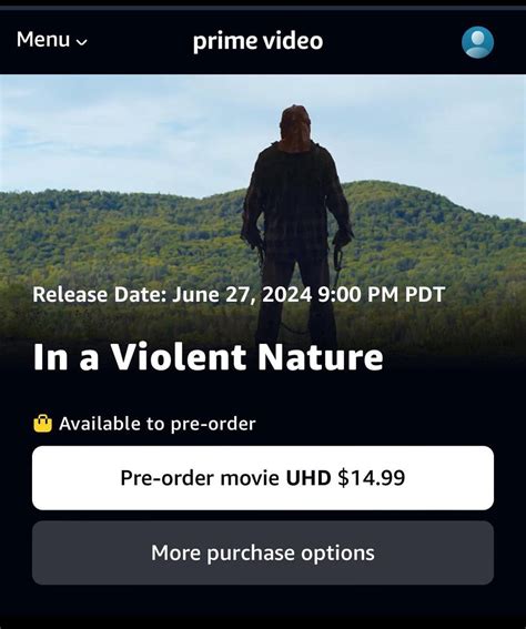 In A Violent Nature Should Be Releasing On Shudder On June 27Th 28Th R Shudder
