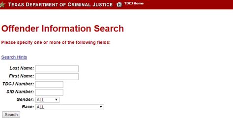 Inmate Search Tdcj Inmate Lookup