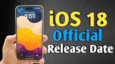 iOS 18 Official Release Date Announced