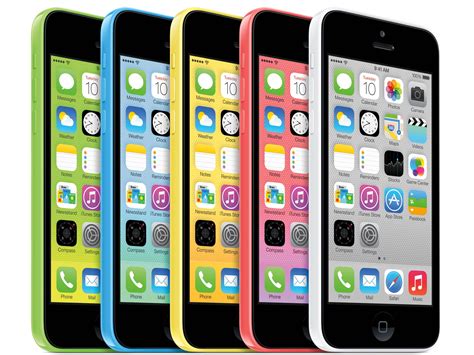 Iphone 5C Colors Front