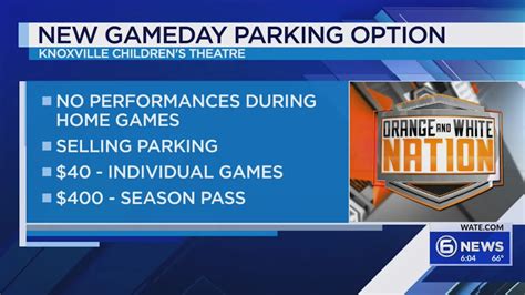 Knoxville Children S Theatre Offering Parking For Vol Football Gamedays