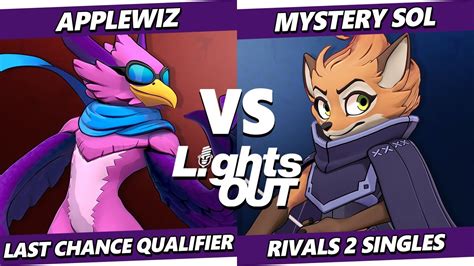Lights Out Applewiz Wrastor Vs Mystery Sol Fleet Rivals Of Aether 2 Roa2
