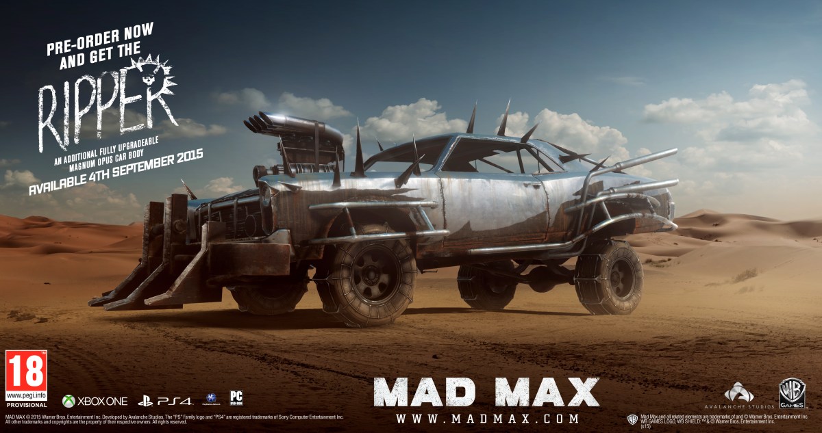 Mad Max Release Date Pre Order Bonus And Box Art Revealed Thexboxhub