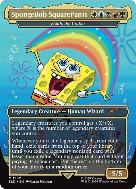 Magic The Gathering S Secret Lair Debuts New Spongebob Squarepants Collection Nerdist