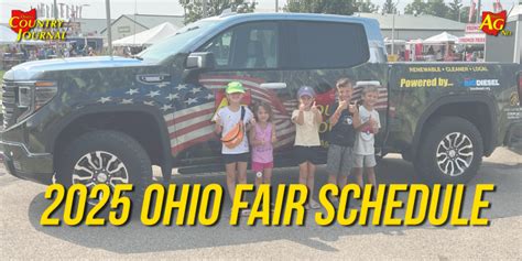 Mark Your Calendars Exciting Dates Announced For The 2025 Ohio State Fair And County Fairs