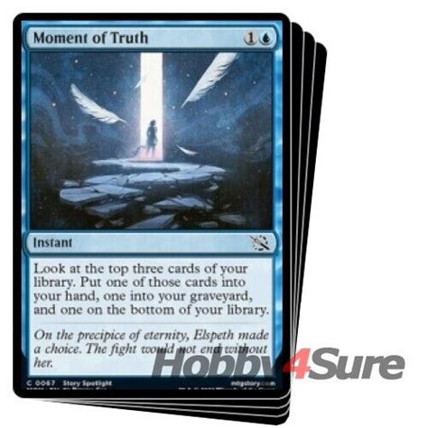 Moment Of Truth X4 M Nm Magic The Gathering Mtg March Of The Machine Ebay