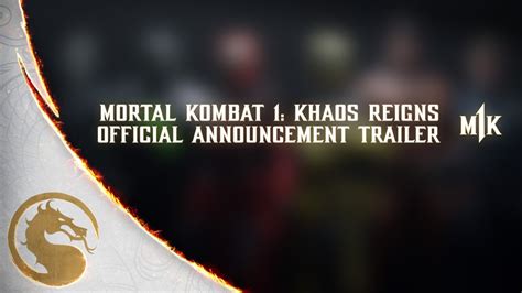 Mortal Kombat 1 Khaos Reigns Official Announcement Trailer Sdcc 2024
