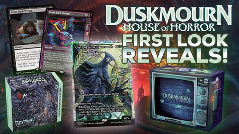 Mtg Duskmourn House Of Horror Set First Look Card Reveals Artwork And Spoilers Youtube
