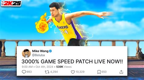 Nba 2K25 But The Game Speed Is Increased By 3000% - Youtube