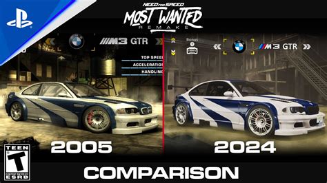 Need For Speed Most Wanted Remake Comparison With The 2005 Version 2 Youtube