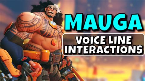 New Tank Mauga Voice Line Interactions Overwatch 2 Blizzcon 2023 Youtube