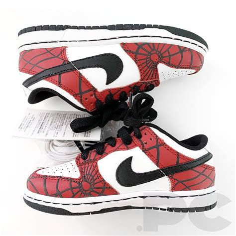 Nike Dunk Low Nd Ps Spider Man 305044 102 Size 11C Baby Hemp Hulk Raygun Sb Ebay