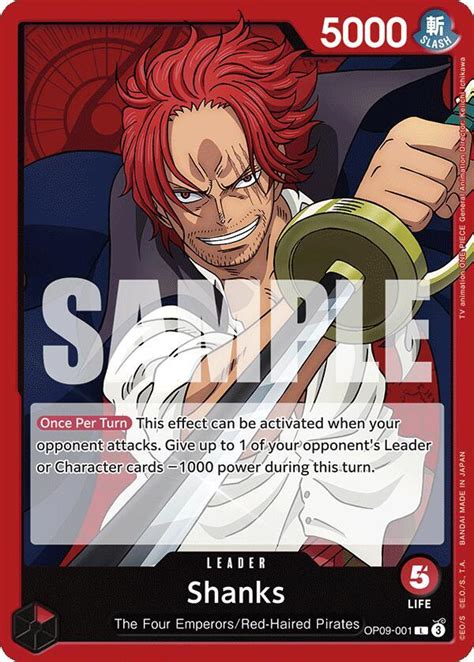 One Piece Trading Card Game Emperors In The New World Leader Shanks Op09 001 Psa Alternate Art