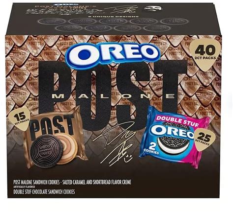 Oreo Post Malone Cookies Variety Pack 40 Count Walmart Com