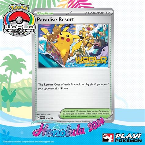 Paradise Resort World Championships 2024 Honolulu Promo Revealed Pokeguardian The Latest Pok Mon Tcg News And Updates Daily