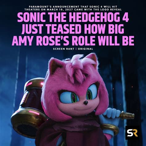Paramount S Announcement That Sonic The Hedgehog 4 Will Hit Theaters On March 19 2027 Came With An Added Tease For The Sequel As The First Logo Was Revealed Too The Decision To