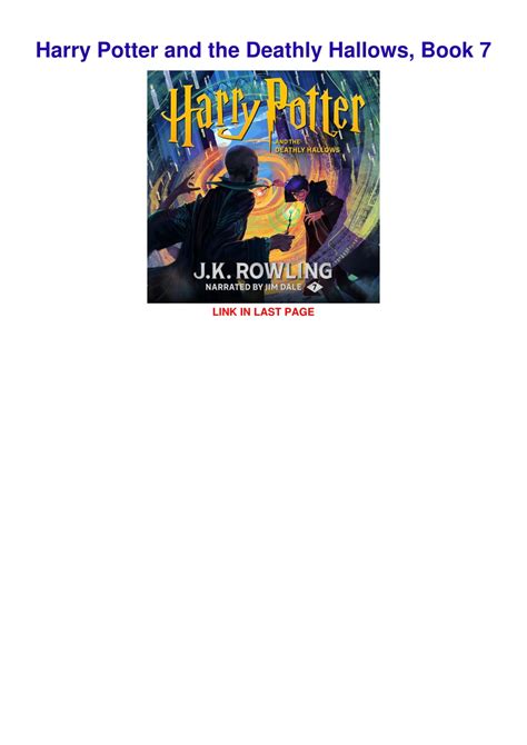 Ppt Pdf Download Harry Potter And The Deathly Hallows Book 7 Powerpoint Presentation Id