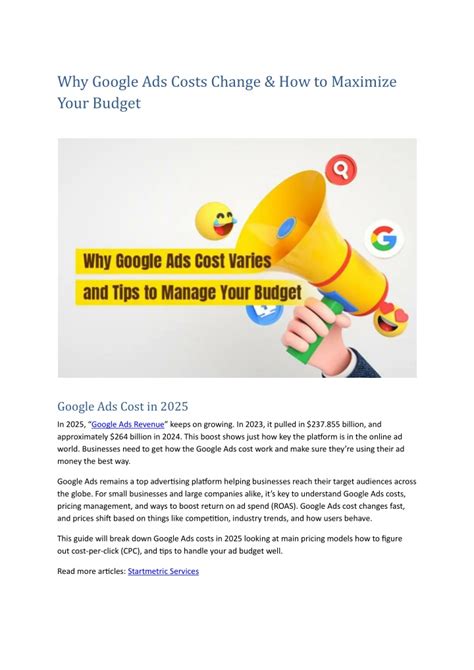 Ppt Why Google Ads Costs Change Amp How To Maximize Your Budget Powerpoint Presentation Id