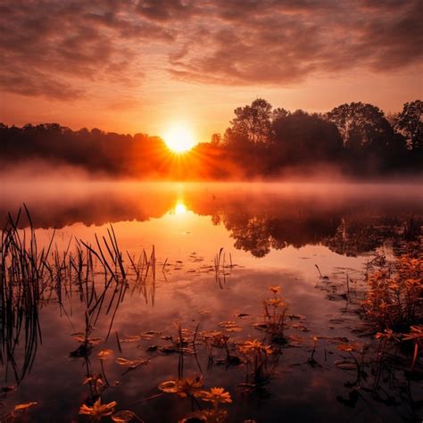 Premium Ai Image As The First Rays Of Dawn Break Through The Horizon