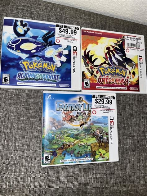Pretty Excited About These Finds At My Gamestop Even Though Ruby Was Pretty Expensive R 3Ds