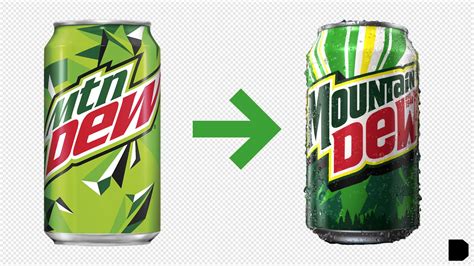 Redesign Over Reaction Theater Pepsico Refreshes Mountain Dew Dieline