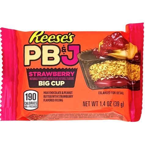 Reese S Big Cup Pb J 1 4Oz Cup Strawberry Jelly B A Sweetie Candy Store
