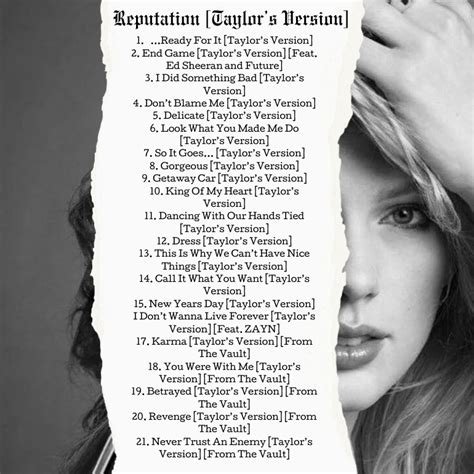Reputation Taylor S Version Taylor Swift Fanon Wiki Fandom