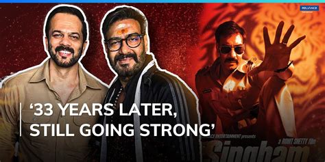 Singham Again Release Date Rohit Shetty Wraps Singham Again Celebrates 33 Years With Ajay Devgn