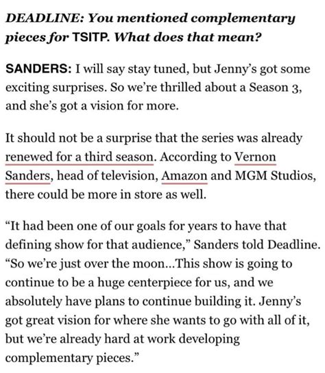 So We Might Get More Than 3 Seasons Of Tsitp Remember They Didn T Announce S3 As The Final Season But At Least Spin Offs Are Guarenteed At This Point Which Character Would You