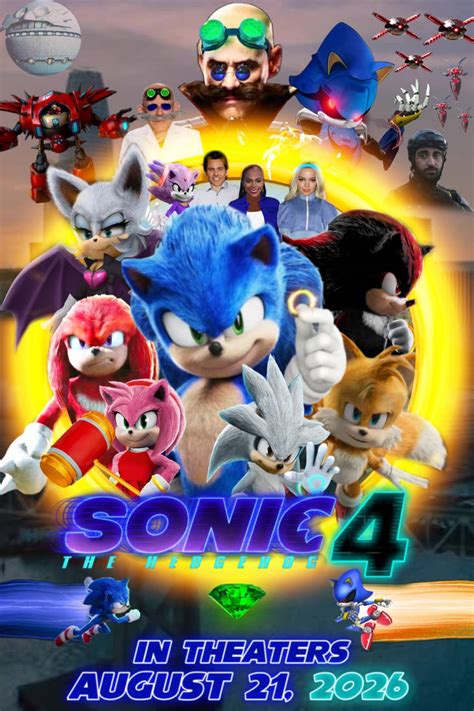 Sonic The Hedgehog Movie 4 Fanmade Poster By Nikisawesom On Deviantart