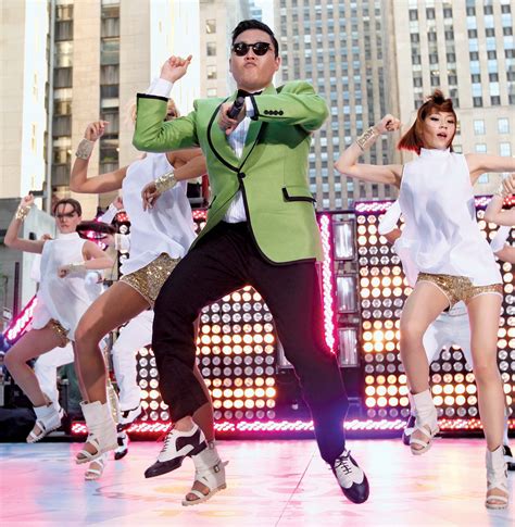 South Korean Rapper Psy Who Sings The Popular Amp Quot Gangnam Style Amp Quot Song Performs Concert In Bangkok