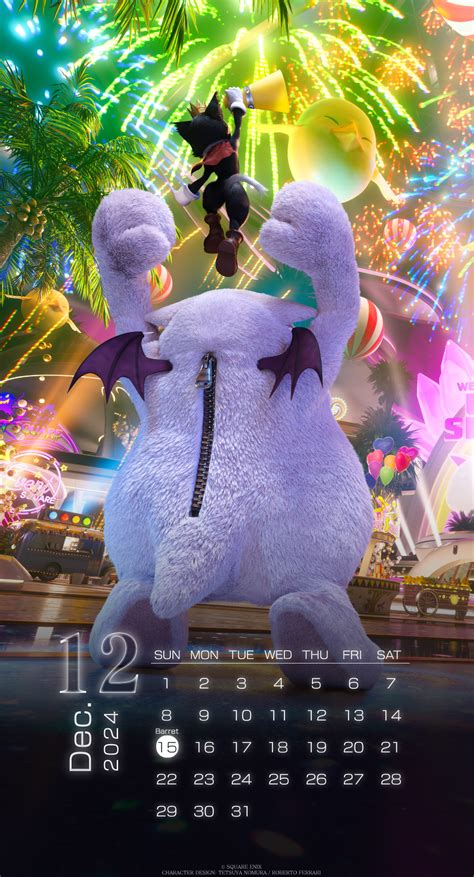 Square Enix Releases Final Fantasy Vii And Rebirth December 2024 Calendars