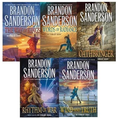 Stormlight Archive 5 Hardcover Complete Series Set Collection Brandon Sanderson Ebay