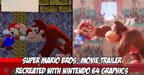 Talented Smash Modder And Animator Recreates Entire Super Mario Bros Movie Trailer With Nintendo 64 Graphics
