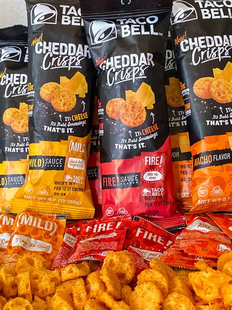 Tales Of The Flowers Taco Bell Cheddar Crisps Taste Test Comparison