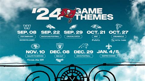 Tampa Bay Buccaneers Unveil Home Game Themes For The 2024 Nfl Season