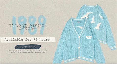 Taylor Swift Releases Limited Edition Cardigan In Honor Of 1989 Taylor S Version