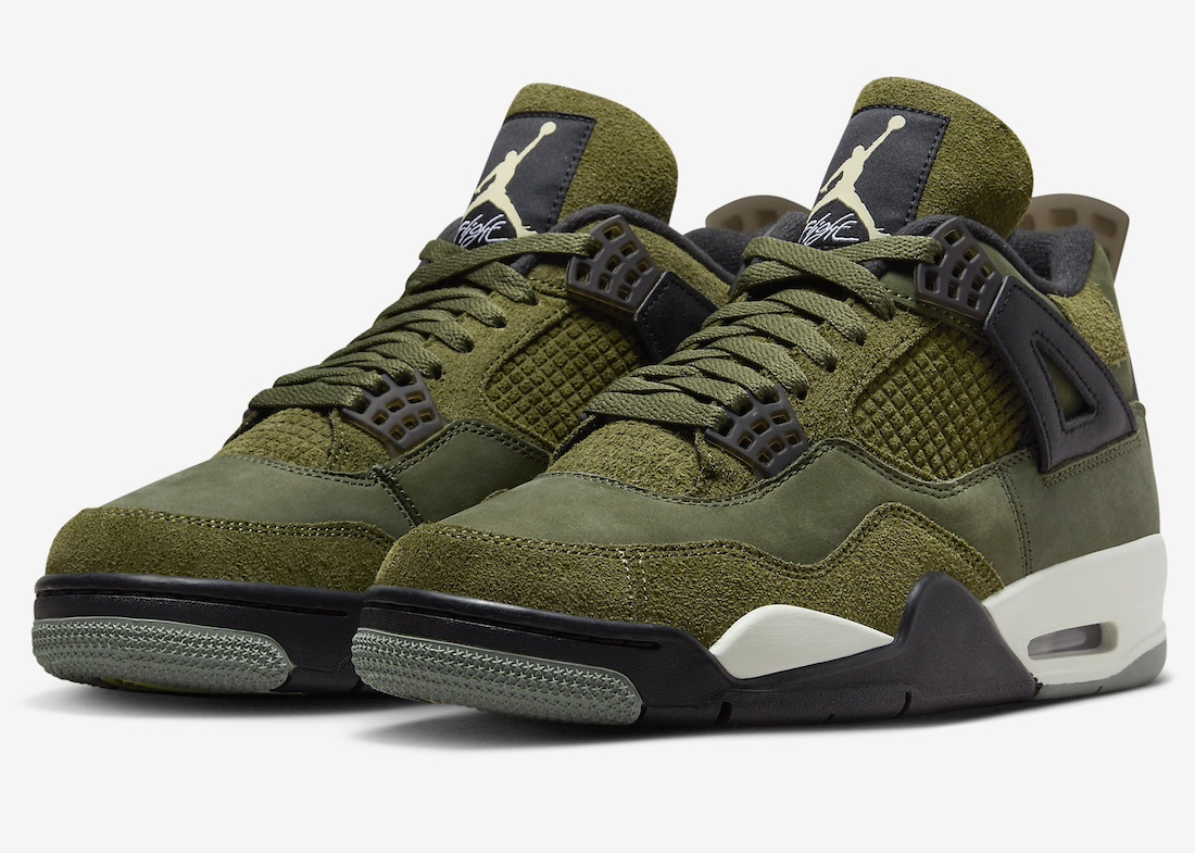 The Air Jordan 4 Craft Medium Olive Launches This Month Crepslocker