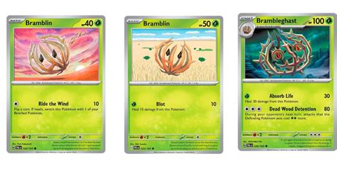 The Cards Of Pok Mon Tcg Paldea Evolved Part 5 Bramblin Line