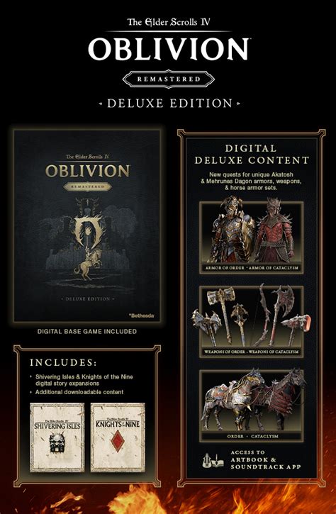 The Elder Scrolls Iv Oblivion Remastered Deluxe Edition Pc Steam Game Keys