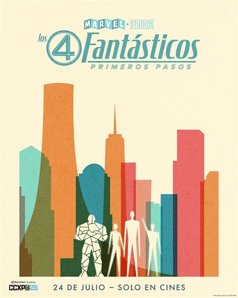 The Fantastic Four First Steps Exclusive Ccxp Mexico Poster Released