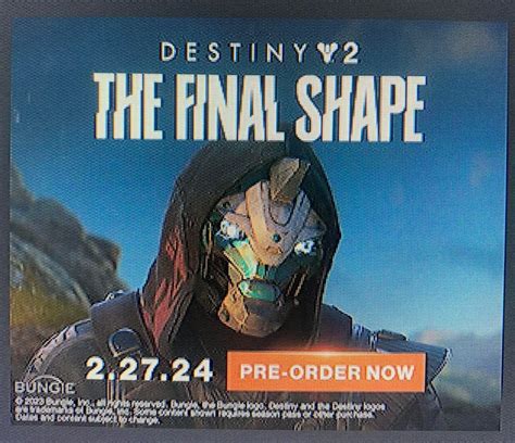 The Final Shape Release Date R Destiny2