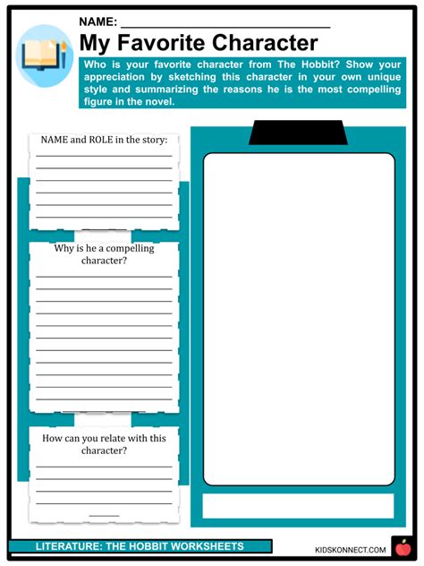 The Hobbit Worksheets Author Plot Characters Setting Themes