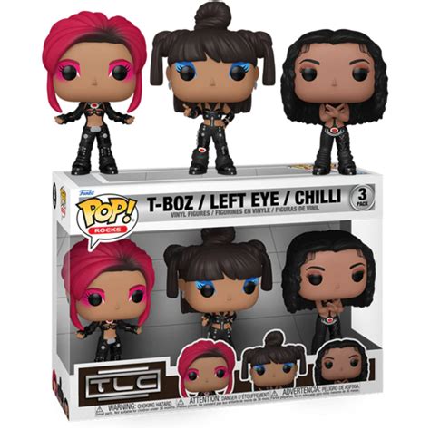 Tlc No Scrubs T Boz Left Eye Chilli Pop Vinyl Figure 3 Pack New
