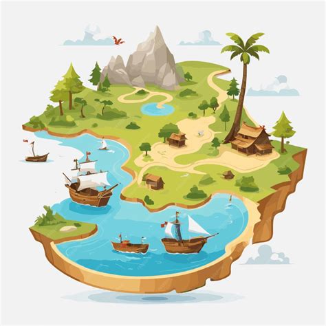 Treasure Map Premium Ai Generated Vector Treasure Map Premium Ai Generated Vector