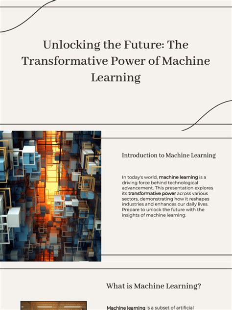 Unlocking The Future The Transformative Power Of Machine Learning Pdf